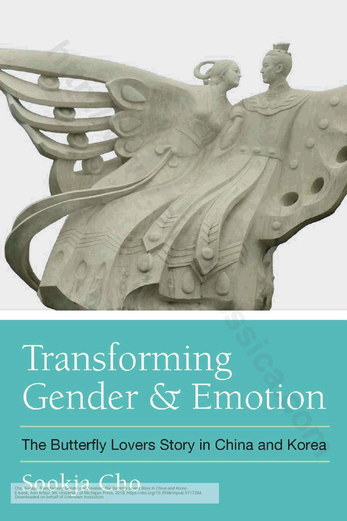 Transforming Gender and Emotion: The Butterfly Lovers Story in China and Korea